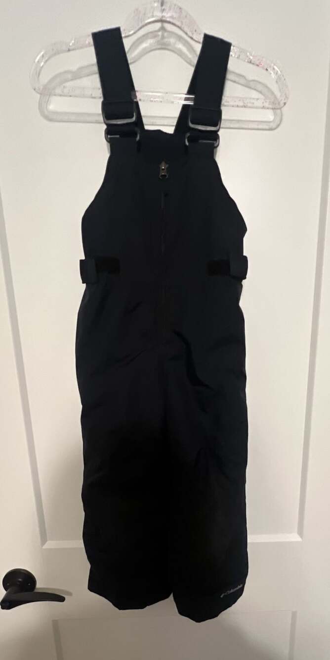 Columbia Snow Bib Size 4T Black Ski Overalls Winter Pants
